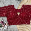 Rk Blouse Georgette Designer Deep Neck Blouse Wholesale Market In Surat	